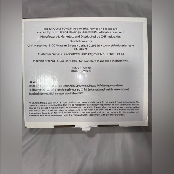 NWT Brookstone Heated Throw 50in X 60in - Picture 7 of 7